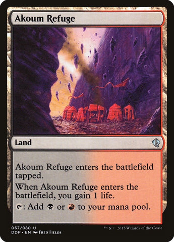 Akoum Refuge [Duel Decks: Zendikar vs. Eldrazi] Magic: The Gathering