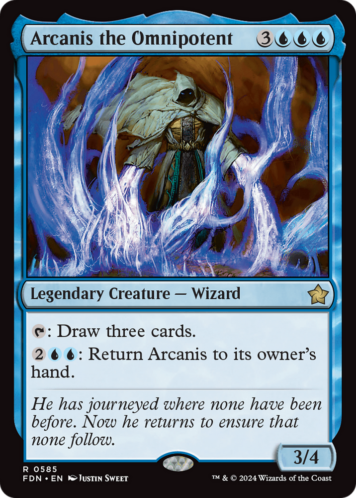 Arcanis the Omnipotent [Foundations] Magic: The Gathering