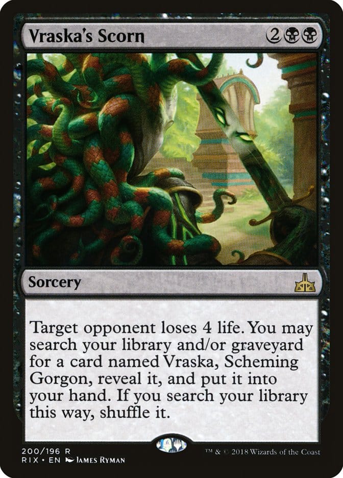 Vraska's Scorn [Rivals of Ixalan] Magic: The Gathering