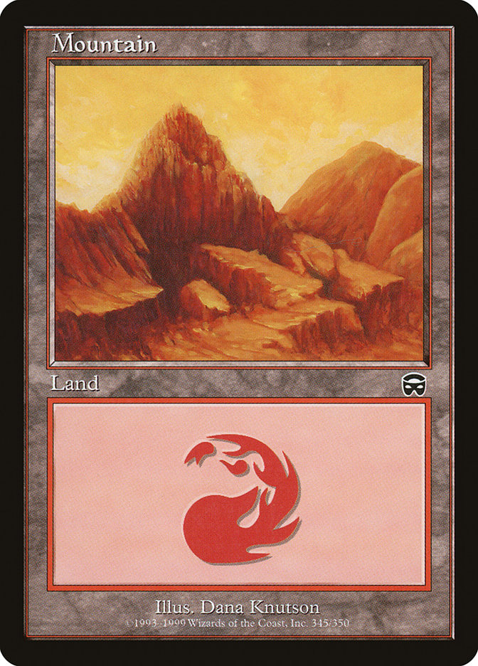 Mountain (345) [Mercadian Masques] Magic: The Gathering