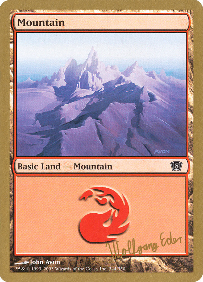 Mountain (Wolfgang Eder) [World Championship Decks 2003] Magic: The Gathering