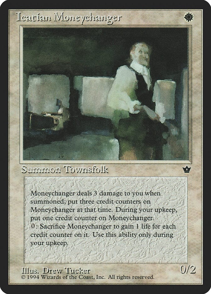 Icatian Moneychanger (Drew Tucker) [Fallen Empires] Magic: The Gathering