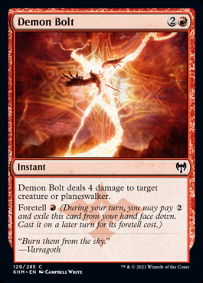 Demon Bolt [Kaldheim] Magic: The Gathering