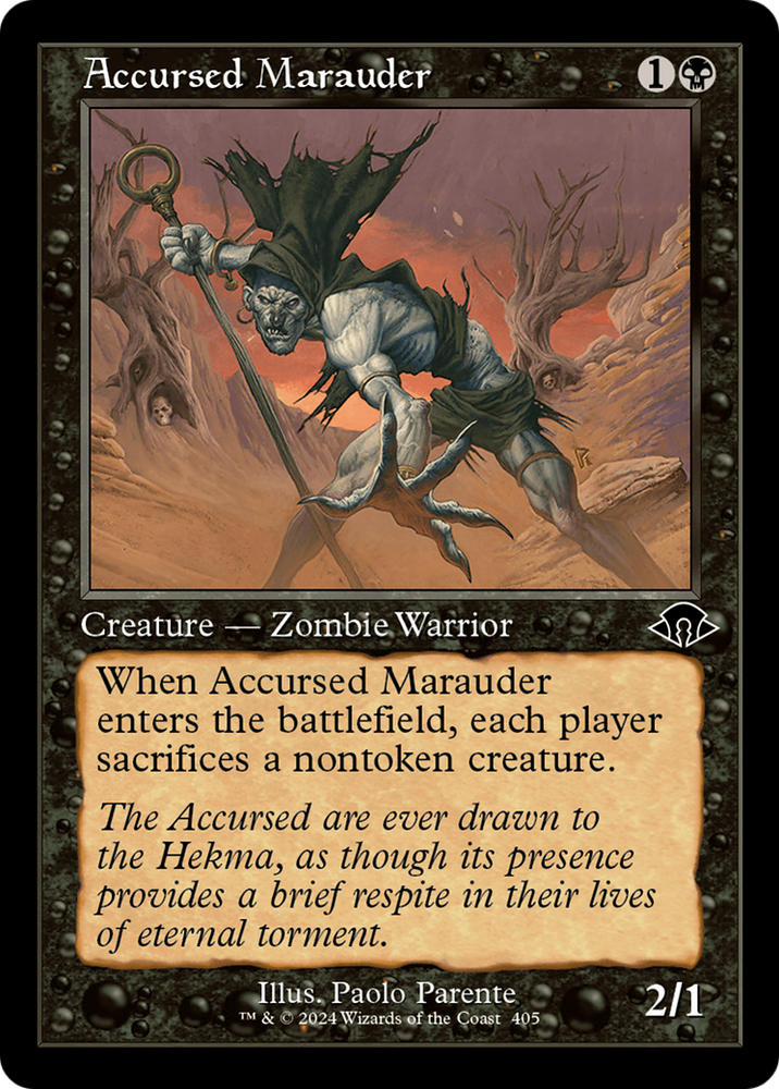 Accursed Marauder (Retro Frame) [Modern Horizons 3] Magic: The Gathering