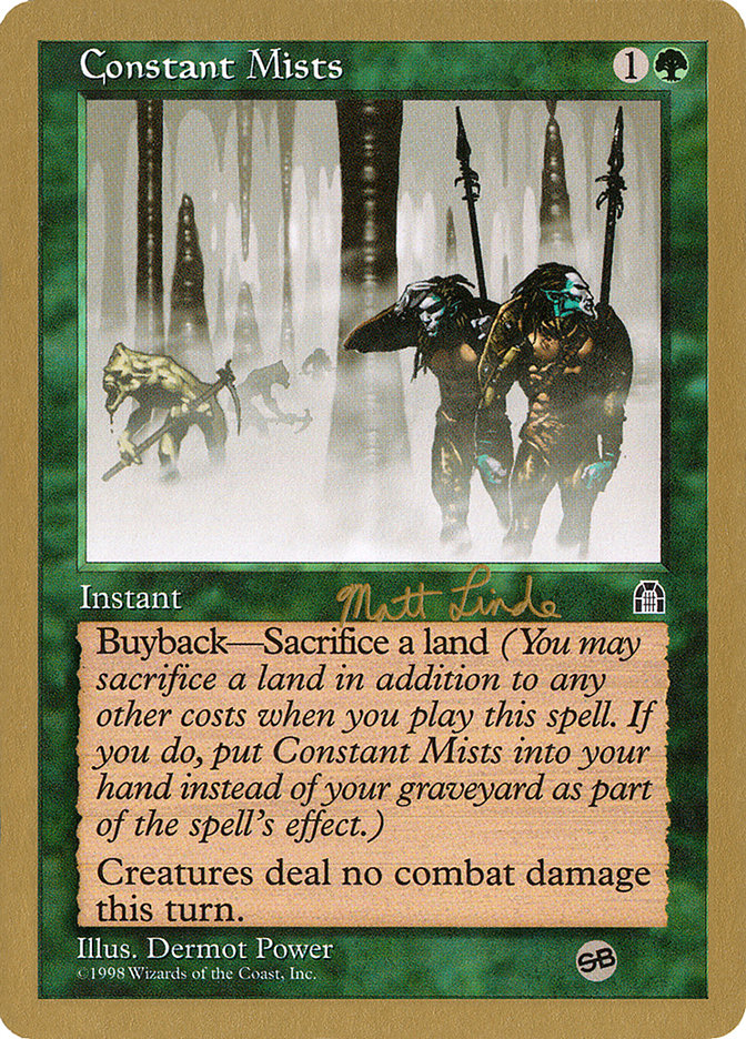 Constant Mists (Matt Linde) (SB) [World Championship Decks 1999] Magic: The Gathering