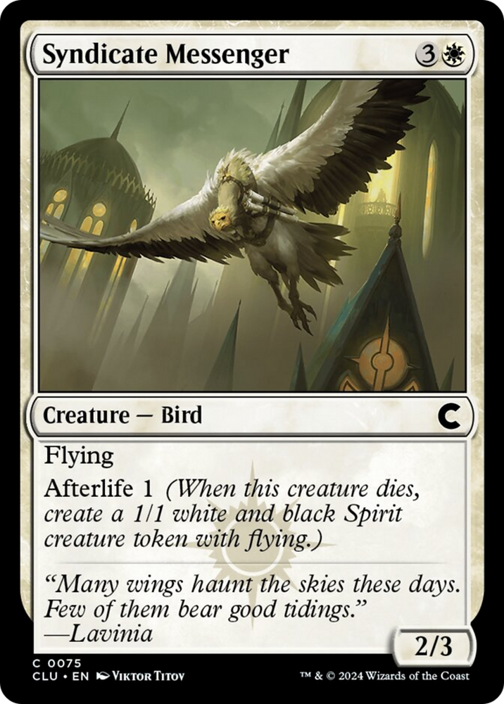 Syndicate Messenger [Ravnica: Clue Edition] Magic: The Gathering