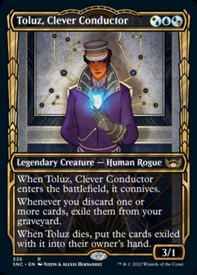 Toluz, Clever Conductor (Showcase Golden Age) [Streets of New Capenna] Magic: The Gathering