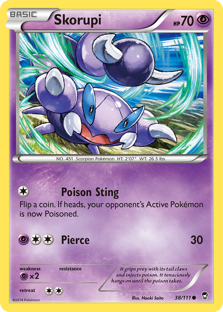 Skorupi (38/111) [XY: Furious Fists] Pokémon