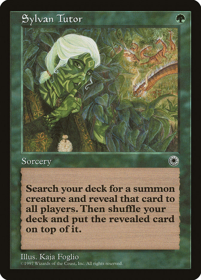 Sylvan Tutor [Portal] Magic: The Gathering