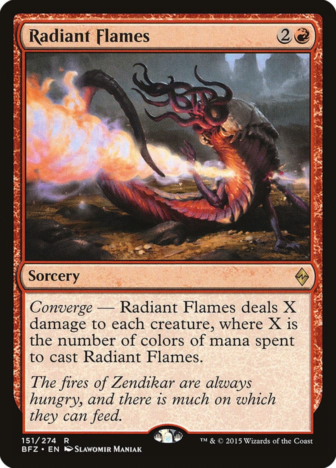 Radiant Flames [Battle for Zendikar] Magic: The Gathering