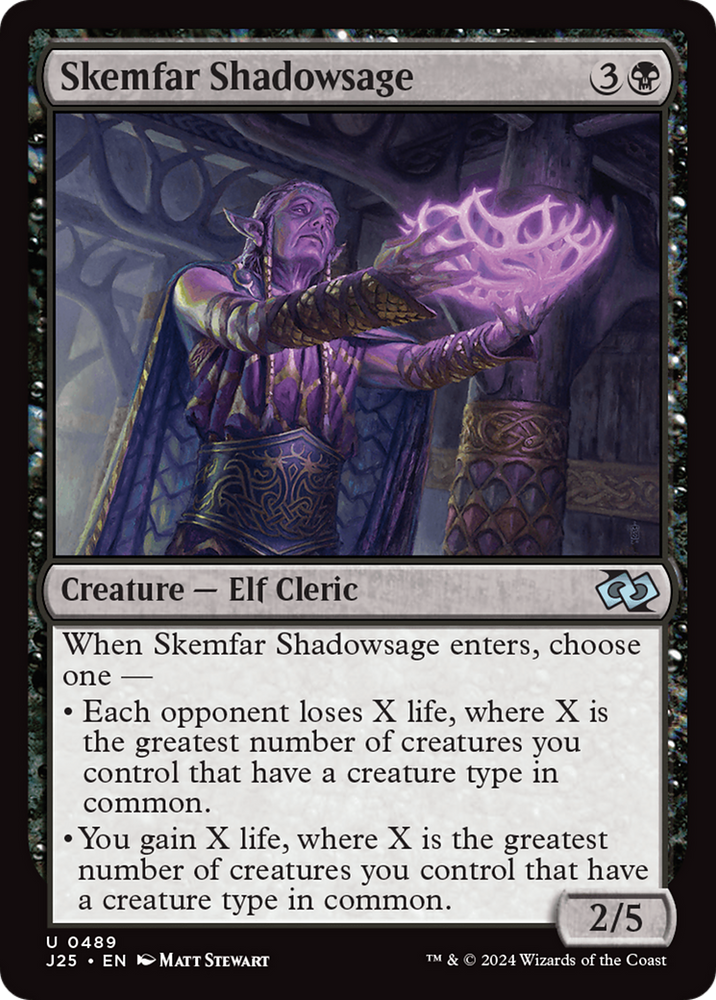 Skemfar Shadowsage [Foundations Jumpstart] Magic: The Gathering