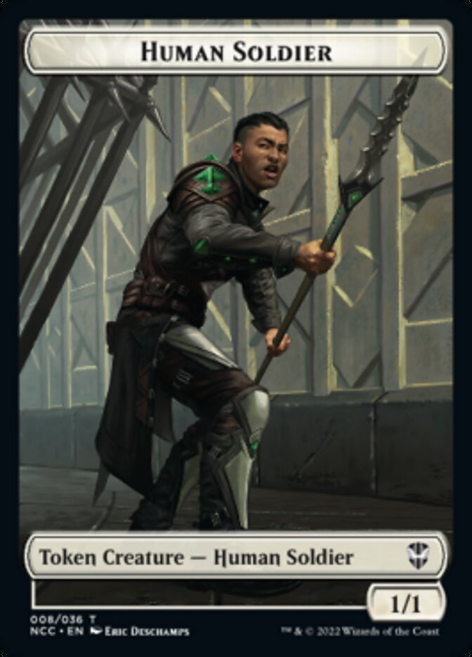 Eldrazi // Human Soldier Double-Sided Token [Streets of New Capenna Commander Tokens] Magic: The Gathering