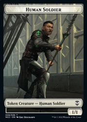 Eldrazi // Human Soldier Double-Sided Token [Streets of New Capenna Commander Tokens] Magic: The Gathering