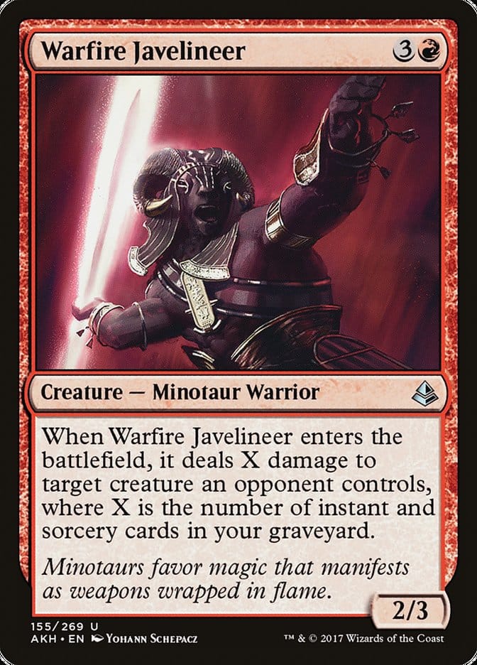 Warfire Javelineer [Amonkhet] Magic: The Gathering