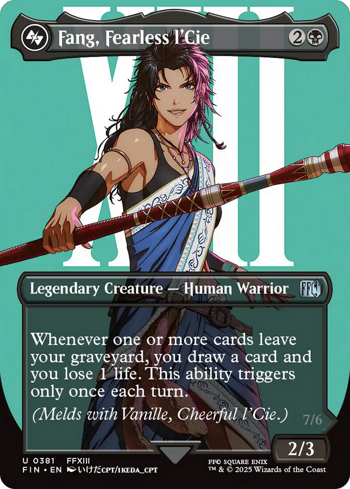 Fang, Fearless l'Cie (Borderless) [FINAL FANTASY] Magic: The Gathering