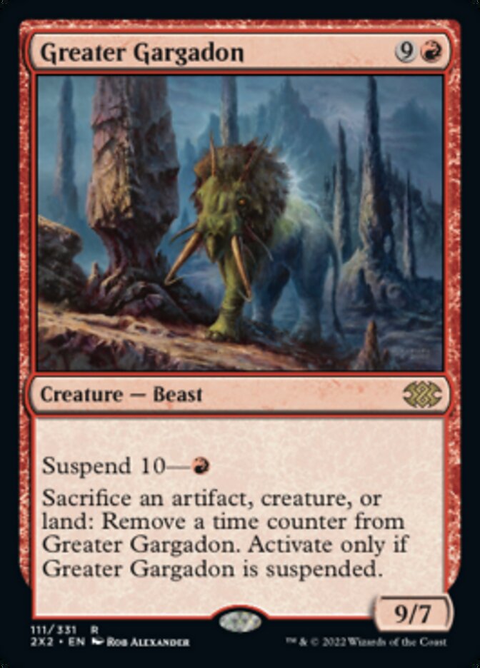 Greater Gargadon [Double Masters 2022] Magic: The Gathering