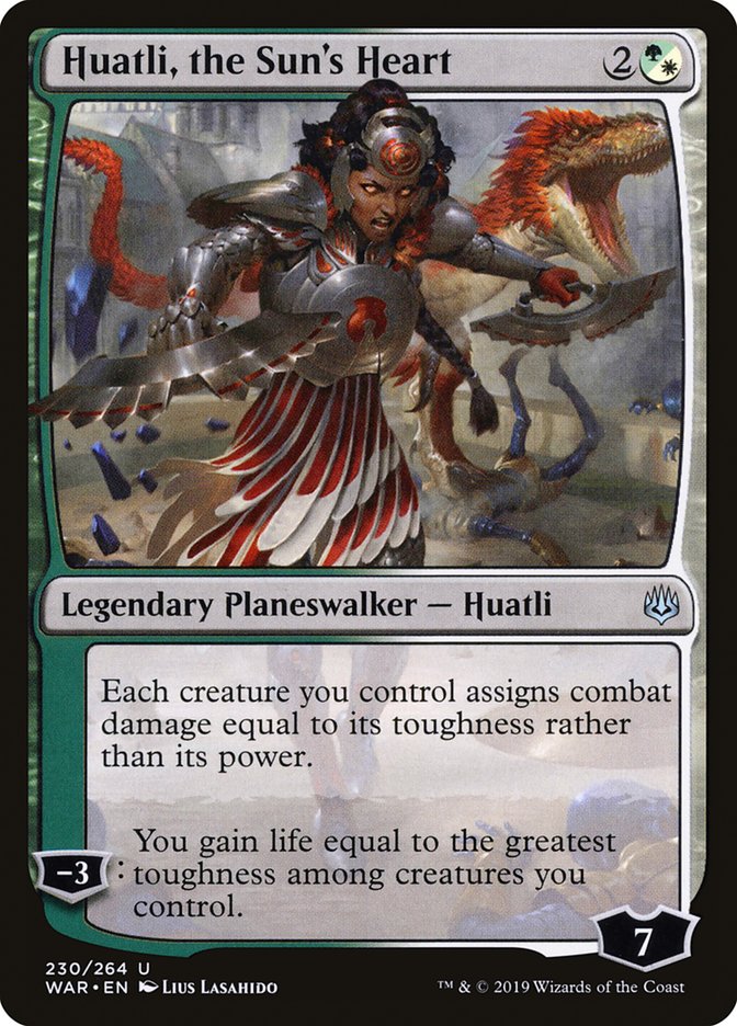 Huatli, the Sun's Heart [War of the Spark] Magic: The Gathering