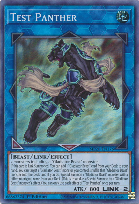 Test Panther [MP20-EN176] Super Rare - Yugioh Cards For Your TCG Needs!