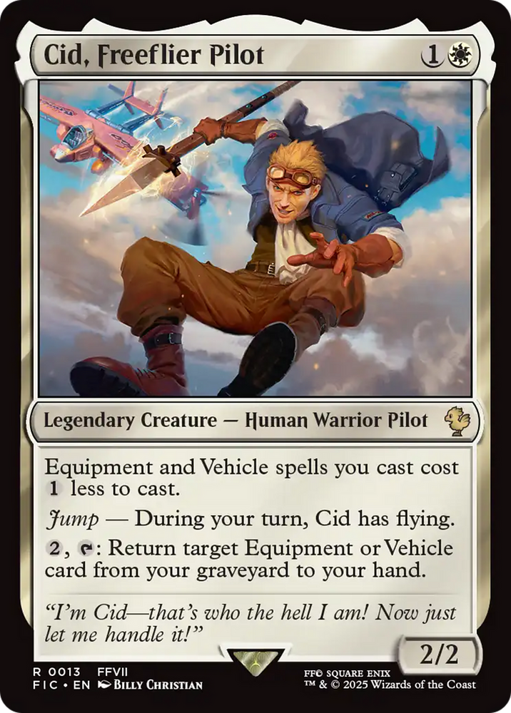 Cid, Freeflier Pilot [FINAL FANTASY Commander] Magic: The Gathering