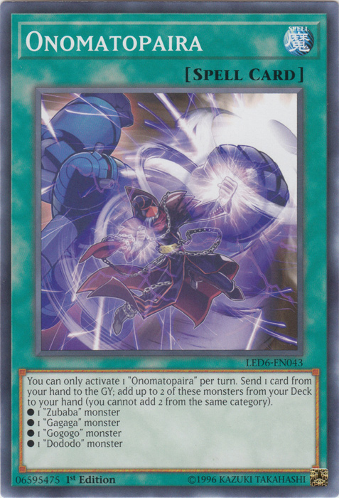 Onomatopaira [LED6-EN043] Common Yu-Gi-Oh!
