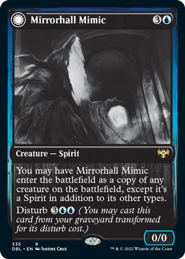 Mirrorhall Mimic // Ghastly Mimicry [Innistrad: Double Feature] Magic: The Gathering