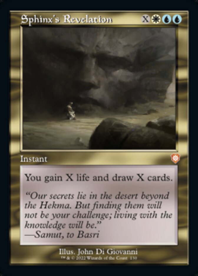 Sphinx's Revelation (Retro) [The Brothers' War Commander] Magic: The Gathering