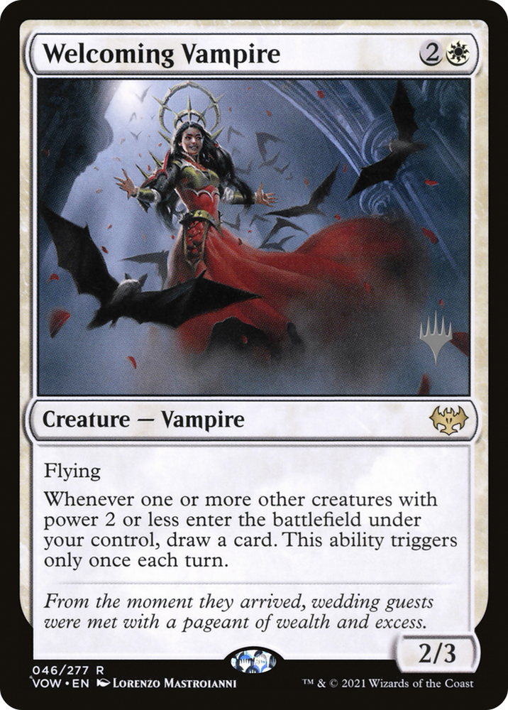 Welcoming Vampire (Promo Pack) [The Brothers' War Promos] Magic: The Gathering
