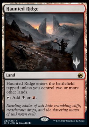 Haunted Ridge (Promo Pack) [Innistrad: Midnight Hunt Promos] Magic: The Gathering