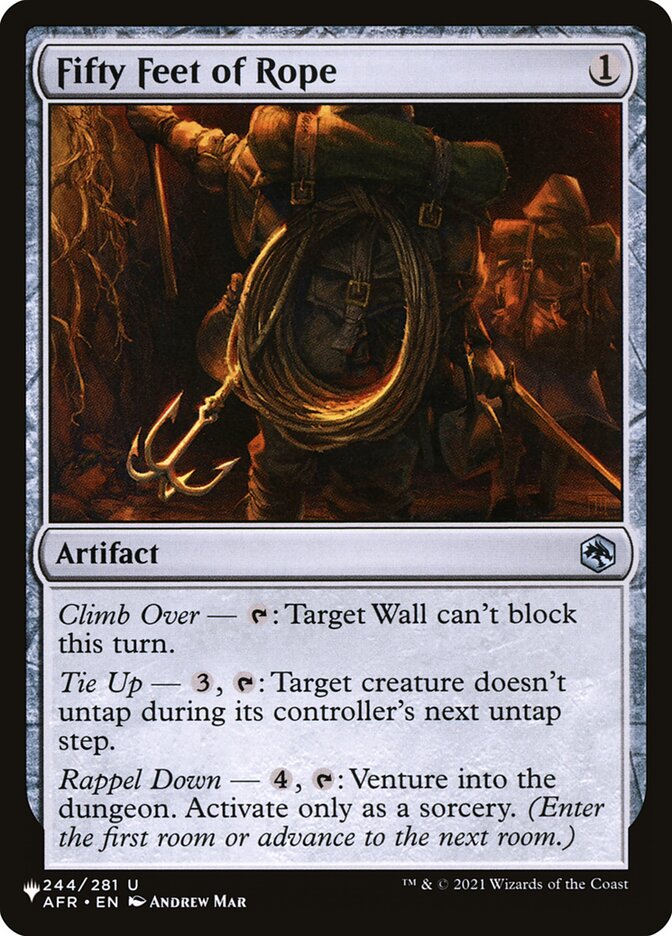 Fifty Feet of Rope [The List] Magic: The Gathering