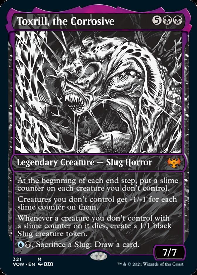 Toxrill, the Corrosive (Showcase Eternal Night) [Innistrad: Crimson Vow] Magic: The Gathering