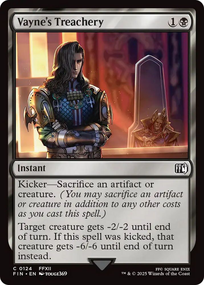 Vayne's Treachery [FINAL FANTASY] Magic: The Gathering