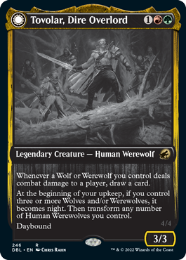 Tovolar, Dire Overlord // Tovolar, the Midnight Scourge [Innistrad: Double Feature] Magic: The Gathering