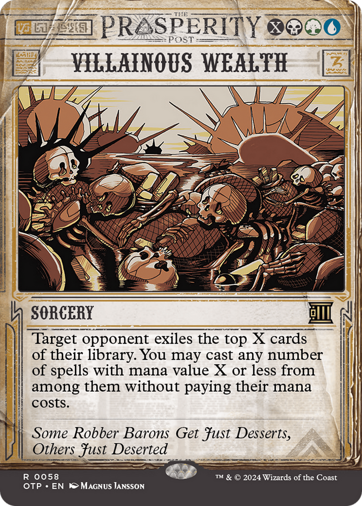 Villainous Wealth [Outlaws of Thunder Junction: Breaking News] Magic: The Gathering