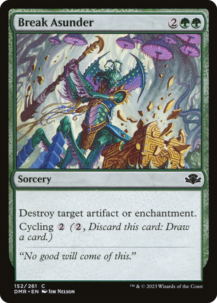Break Asunder [Dominaria Remastered] Magic: The Gathering