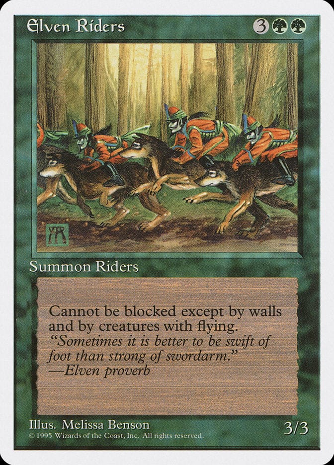 Elven Riders [Fourth Edition] Magic: The Gathering