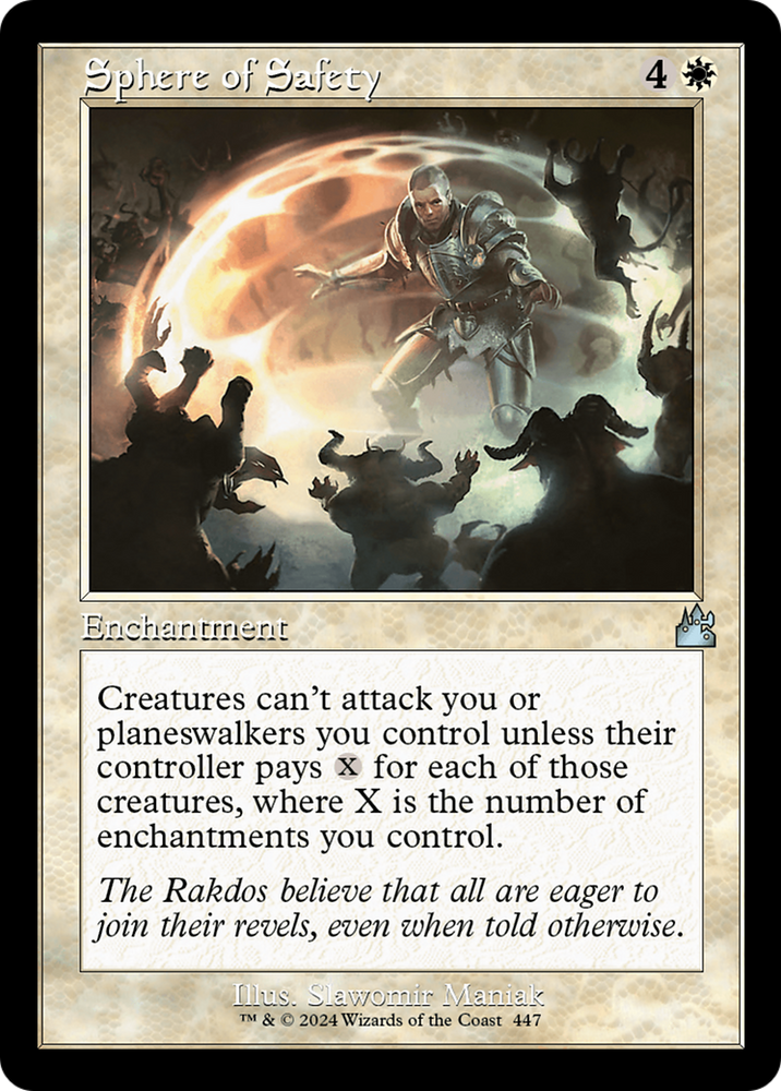 Sphere of Safety (Retro Frame) [Ravnica Remastered] Magic: The Gathering