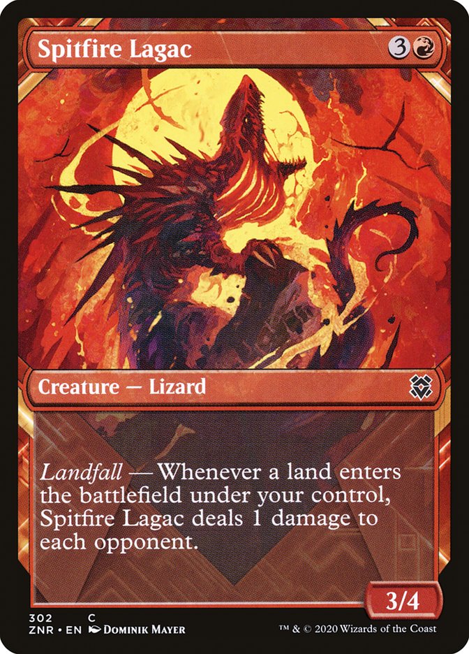 Spitfire Lagac (Showcase) [Zendikar Rising] Magic: The Gathering