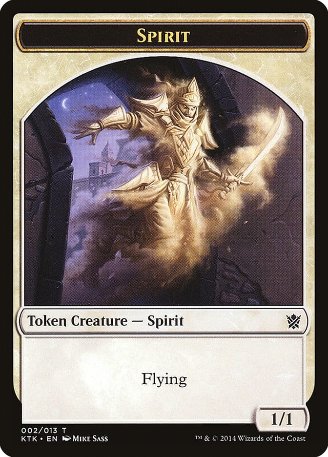 Spirit Token [Khans of Tarkir Tokens] Magic: The Gathering