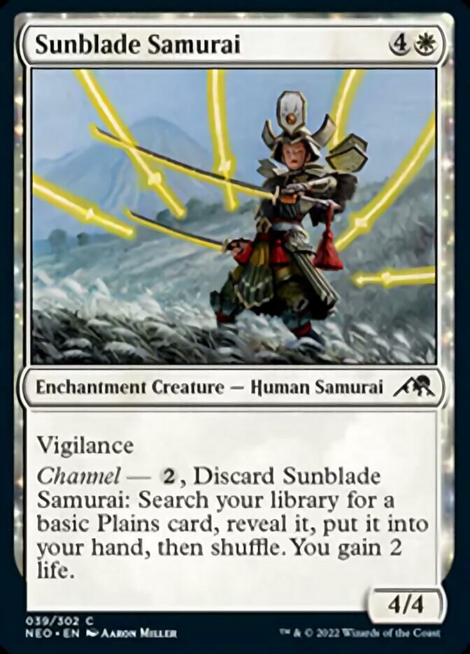 Sunblade Samurai [Kamigawa: Neon Dynasty] Magic: The Gathering