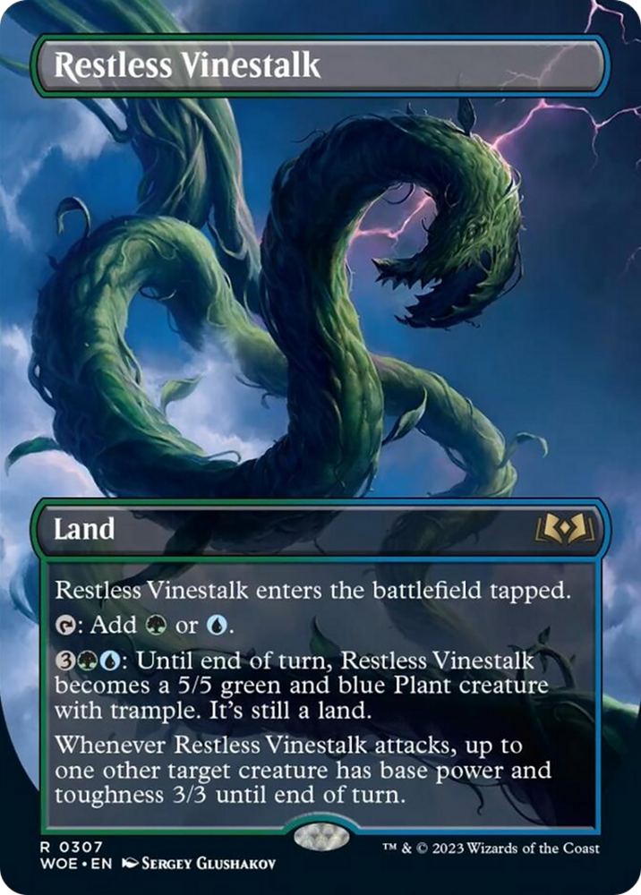 Restless Vinestalk (Borderless) [Wilds of Eldraine] Magic: The Gathering