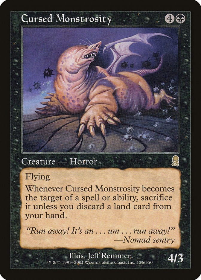 Cursed Monstrosity [Odyssey] Magic: The Gathering