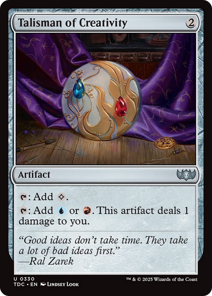 Talisman of Creativity [Tarkir: Dragonstorm Commander] Magic: The Gathering