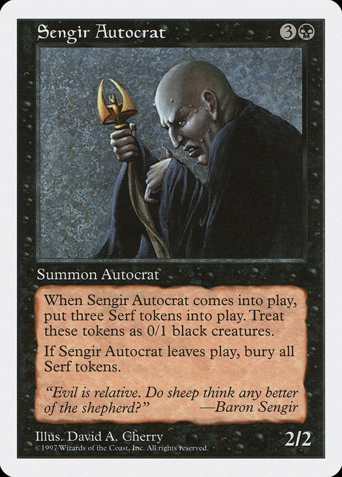 Sengir Autocrat [Fifth Edition] Magic: The Gathering