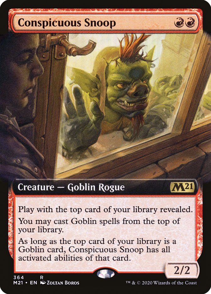 Conspicuous Snoop (Extended Art) [Core Set 2021] Magic: The Gathering
