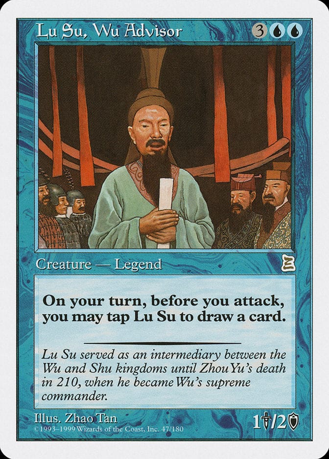 Lu Su, Wu Advisor [Portal Three Kingdoms] Magic: The Gathering