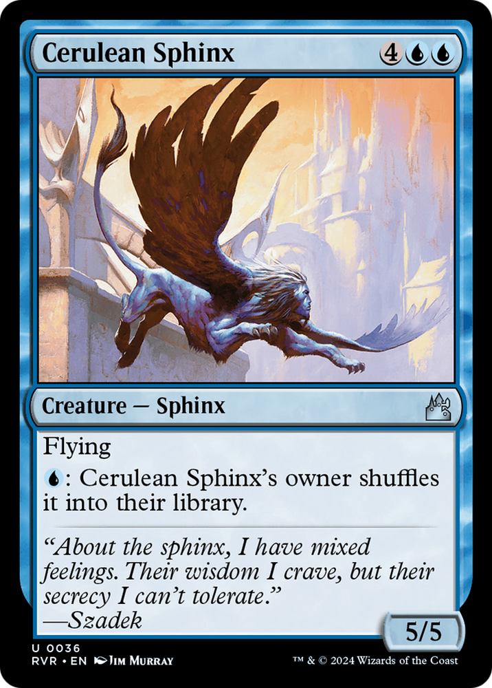 Cerulean Sphinx [Ravnica Remastered] Magic: The Gathering