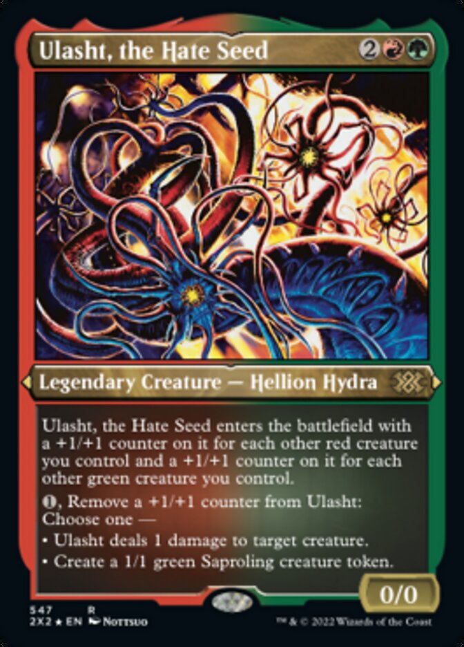 Ulasht, the Hate Seed (Foil Etched) [Double Masters 2022] Magic: The Gathering