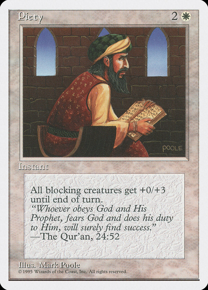 Piety [Fourth Edition] Magic: The Gathering