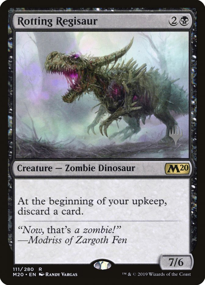 Rotting Regisaur (Promo Pack) [Core Set 2020 Promos] Magic: The Gathering
