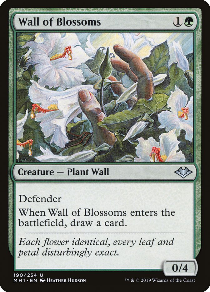 Wall of Blossoms [Modern Horizons] Magic: The Gathering